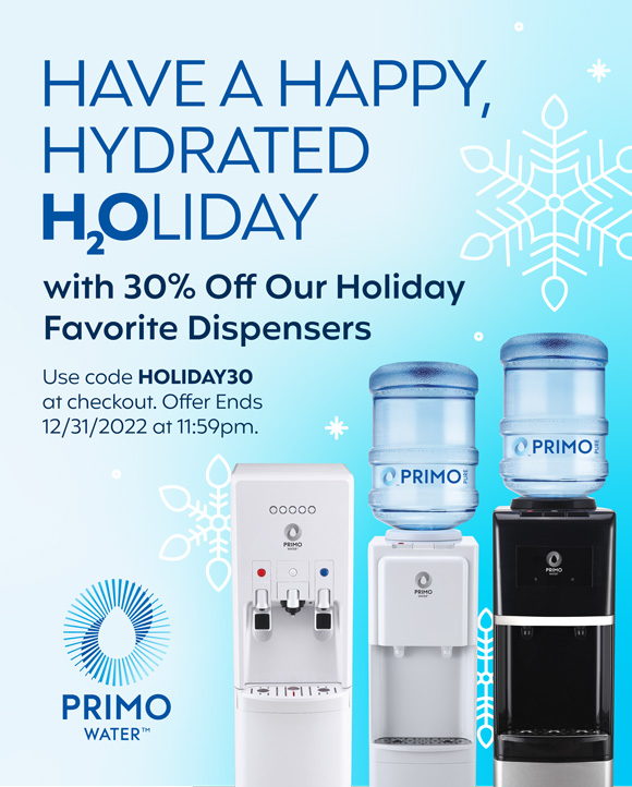 30% off select dispensers with code HOLIDAY30