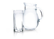 water glass and pitcher